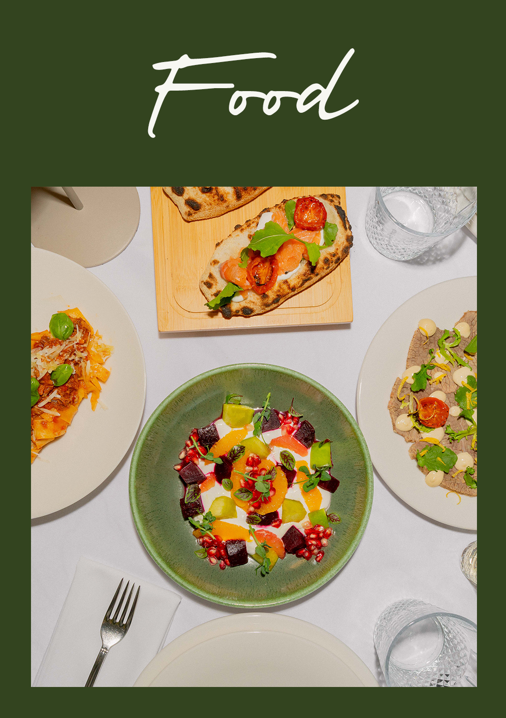 Food menu